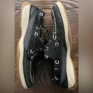 Sperry Black and Gray Women's Loafers